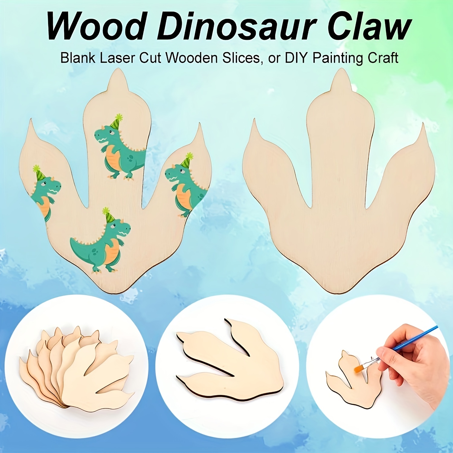 10/20 Pieces Wooden Dinosaur F - Art Craft Dinosaur review and price