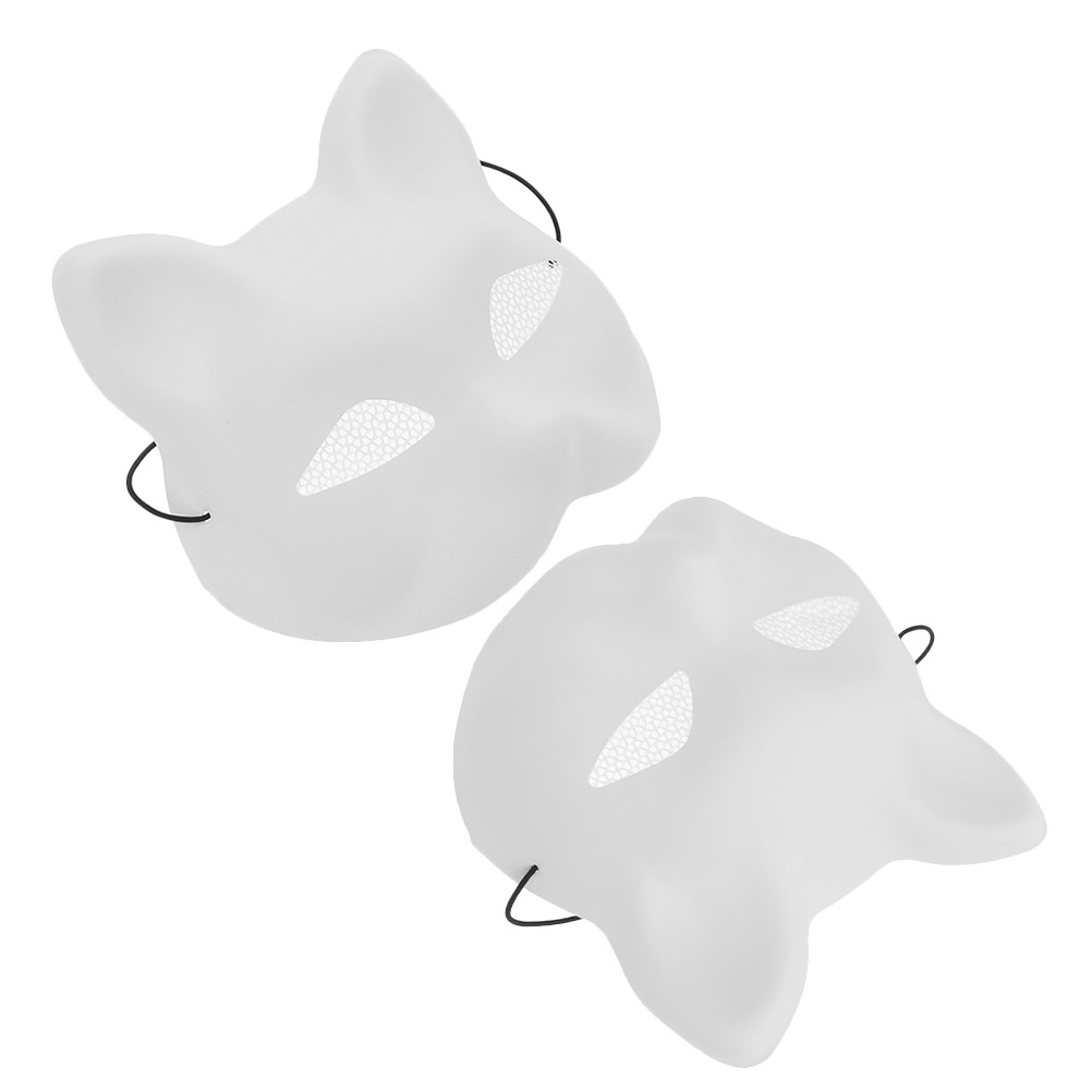 2Pcs DIY Cat Face Mask Plastic - Art Craft Halloween Preschool review and price