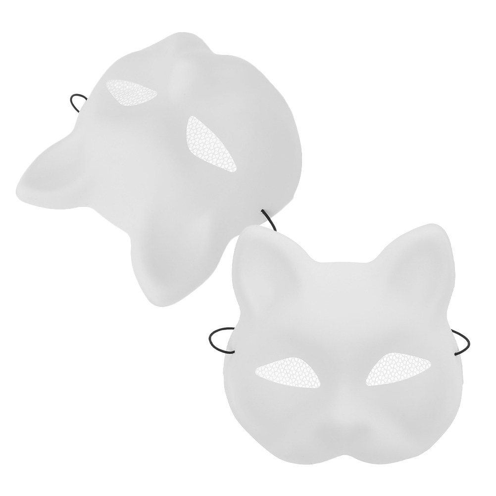 2Pcs DIY Cat Face Mask Plastic - Art Craft Halloween Preschool review and price