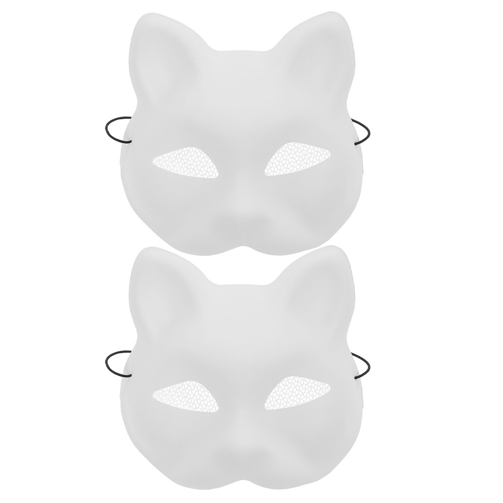 2Pcs DIY Cat Face Mask Plastic - Art Craft Halloween Preschool review and price