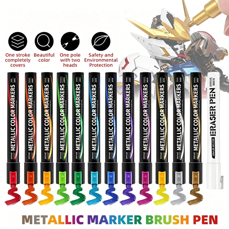 Metallic Markers Colouring Pen - Illustration Marker Set review and price