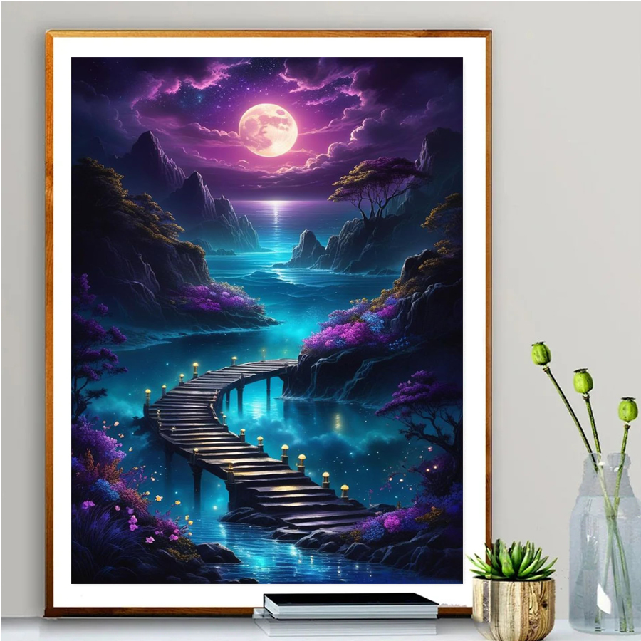Adult Diamond Painting Moon ni - Art Craft Night review and price