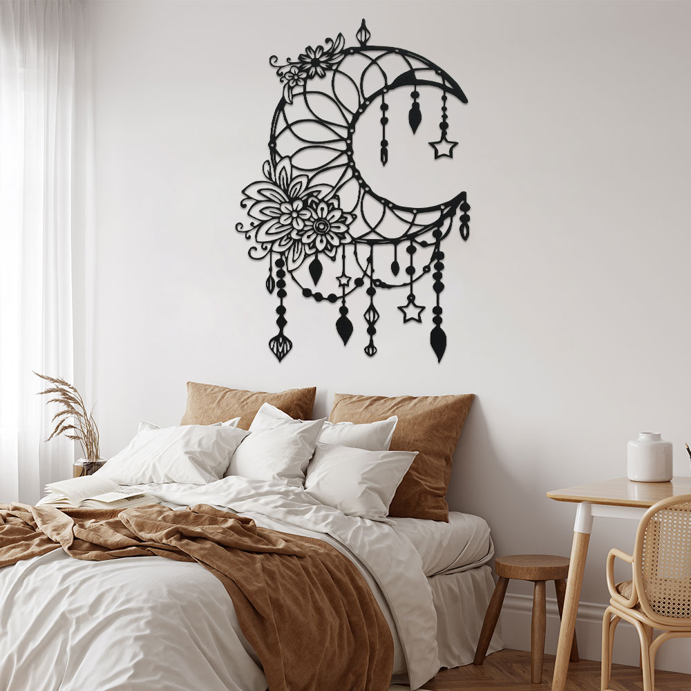 Elegant Gothic Moon & Flower W - Art Craft Cafe review and price