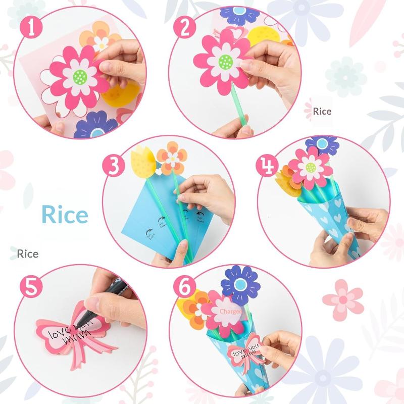 12Pcs Flower Bouquet Craft Kit - Art And Craft For Mother'S Day review and price