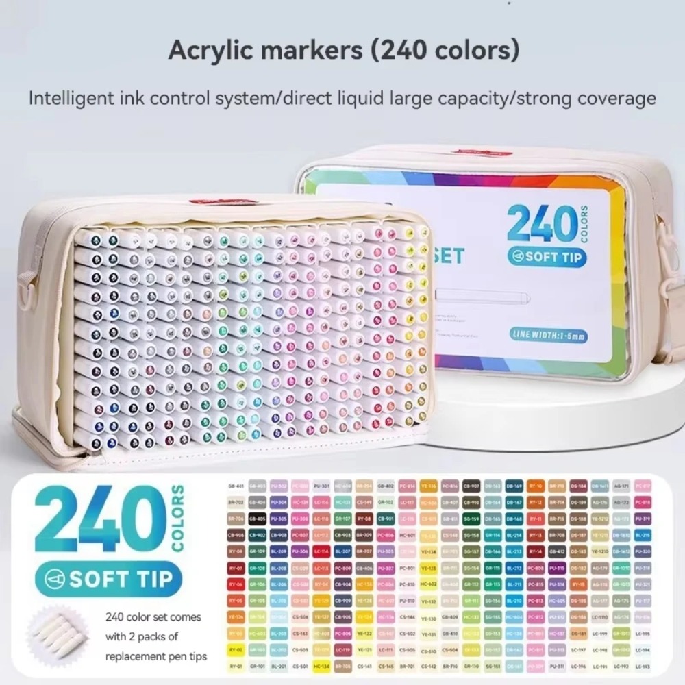 LANGUO 24-288 Colors Acrylic M - Illustration Marker Set review and price