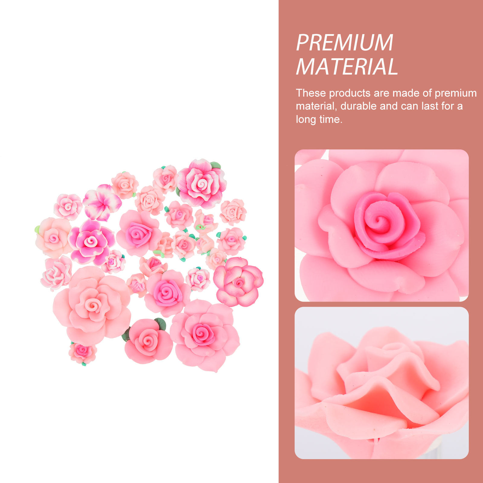 28Pcs Clay Flower Charms Set D - Polymer Clay Set review and price