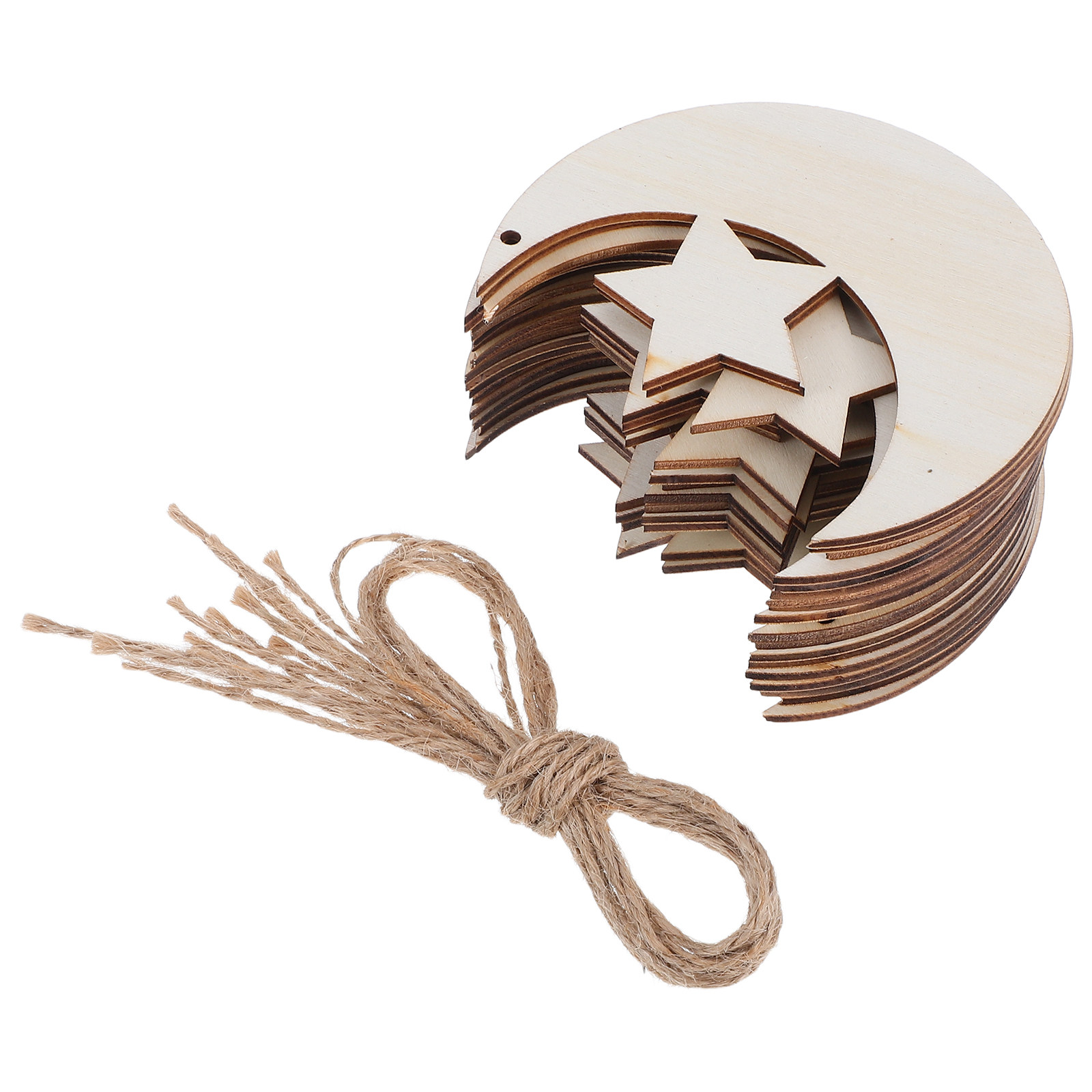 20Pcs Unfinished Wood Moon Sta - Art And Craft For Nursery review and price