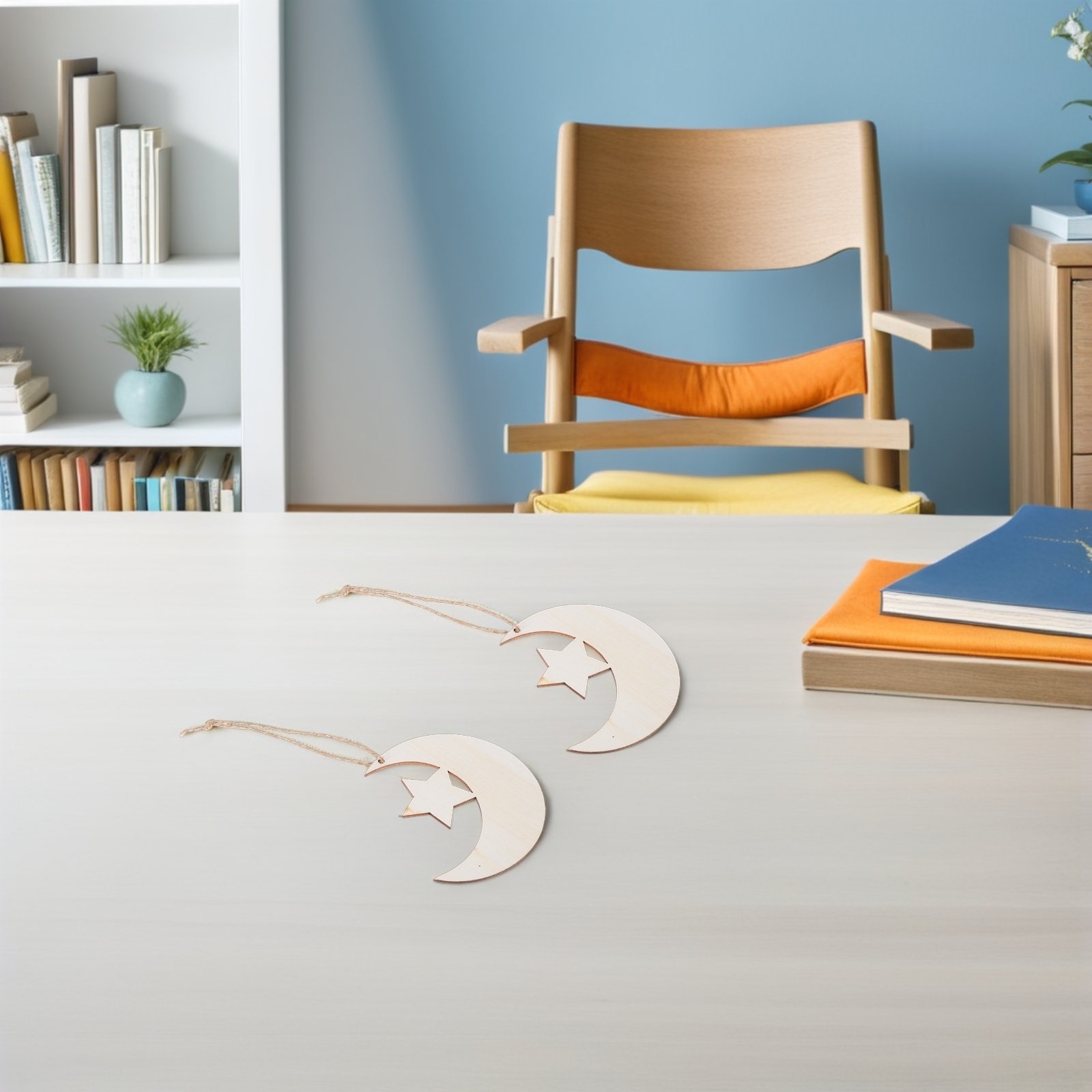 20Pcs Unfinished Wood Moon Sta - Art And Craft For Nursery review and price