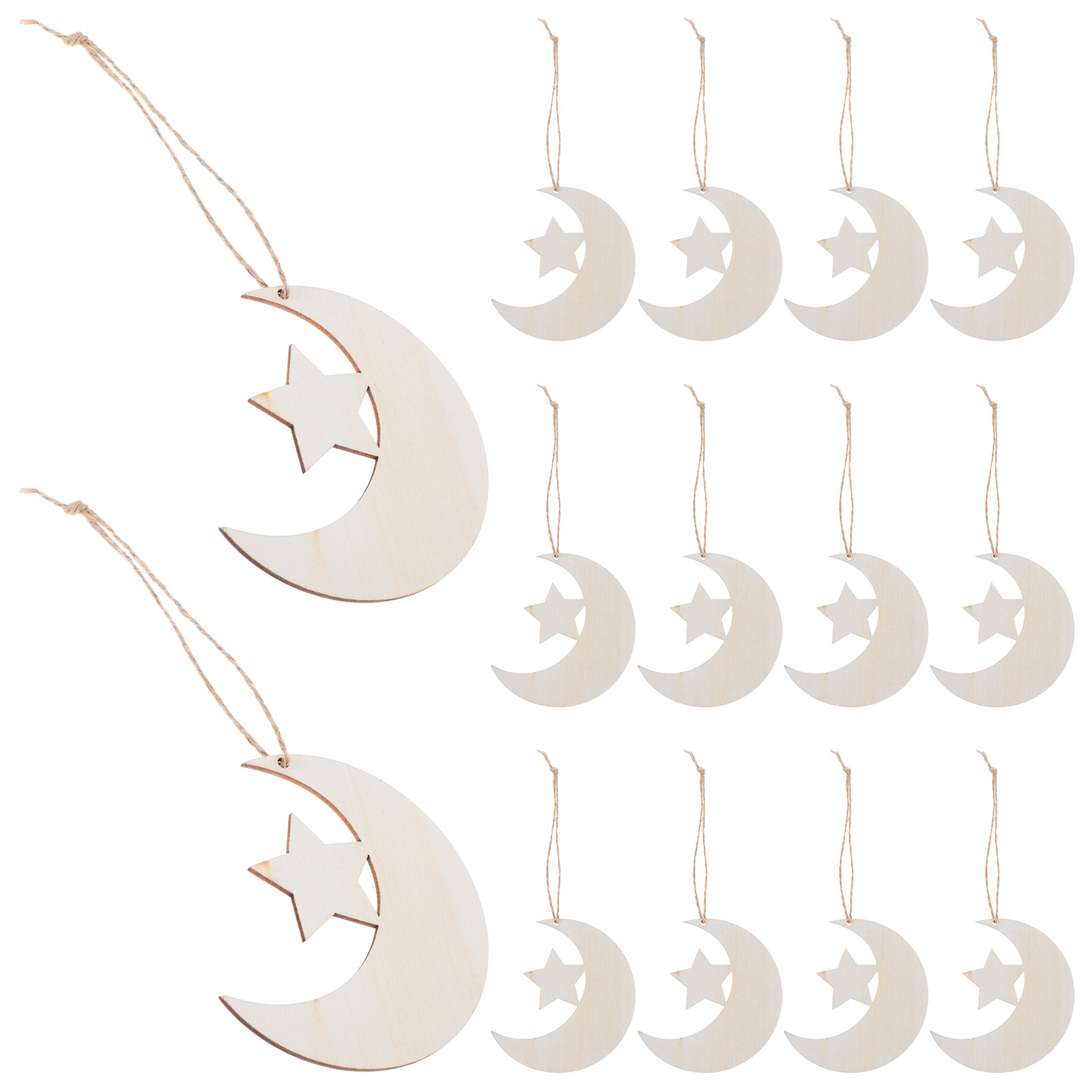 20Pcs Unfinished Wood Moon Sta - Art And Craft For Nursery review and price