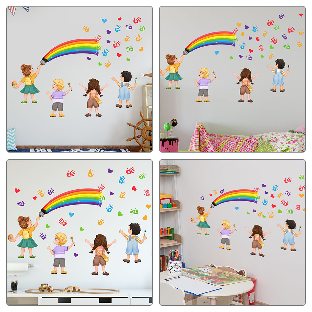 DIY Self Rainbow Rainbow Wall  - Art And Craft For Nursery review and price