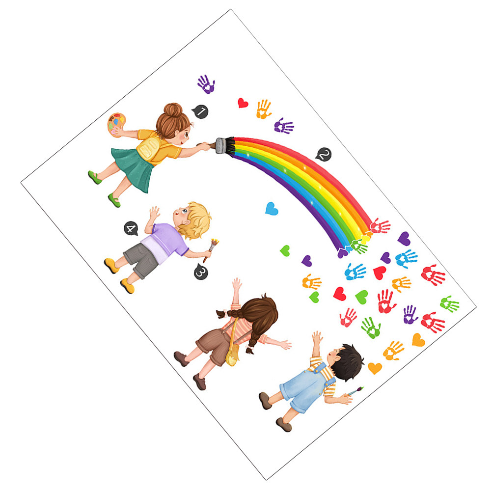 DIY Self Rainbow Rainbow Wall  - Art And Craft For Nursery review and price