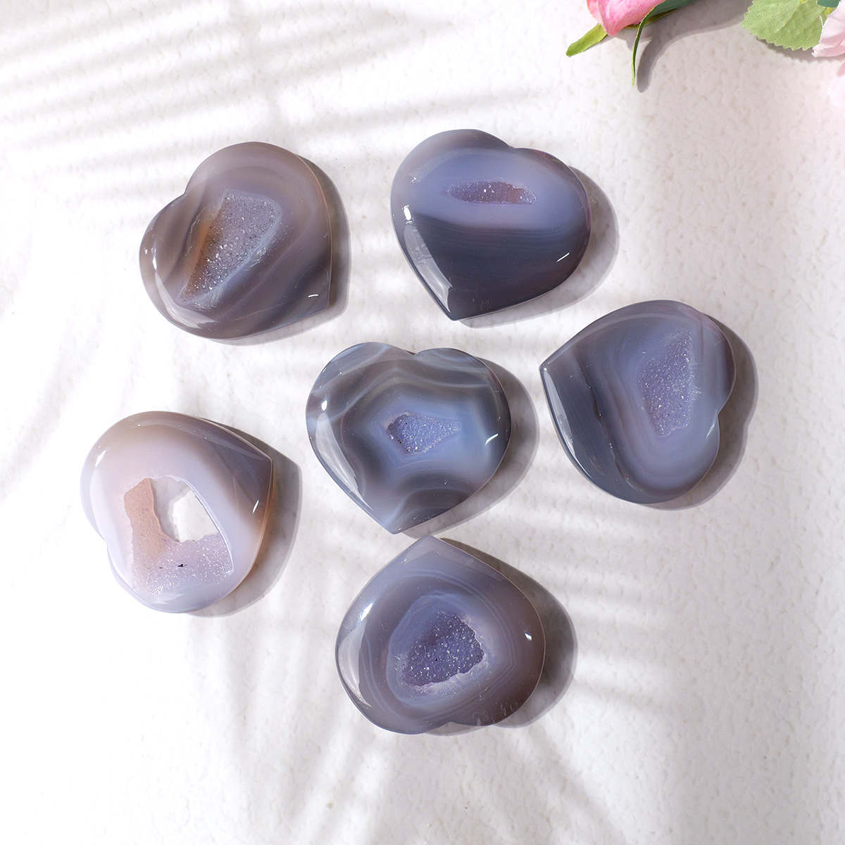 1PC Natural Agate Love Heart S - Art And Craft For Mother'S Day review and price