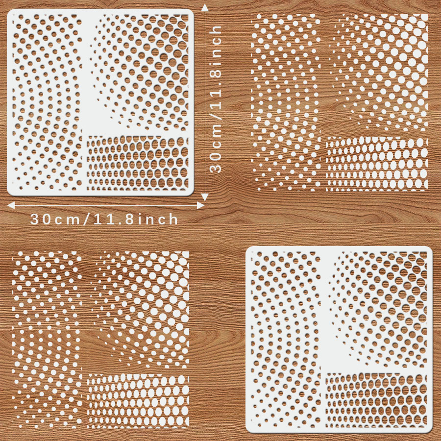 1PC Halftone Dot Stencil – 11. - Art Craft Background review and price