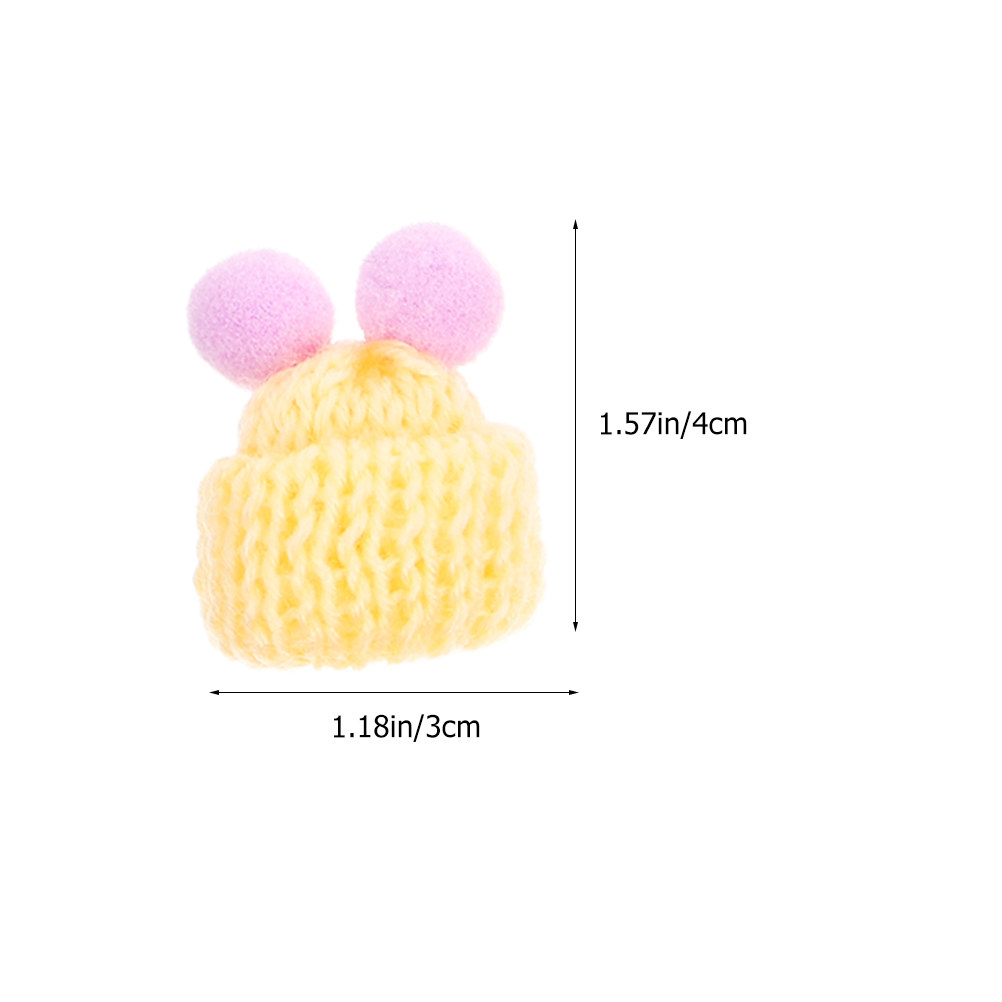 60Pcs Mini Knit Hats Wool Yarn - Art Craft Hat review and price