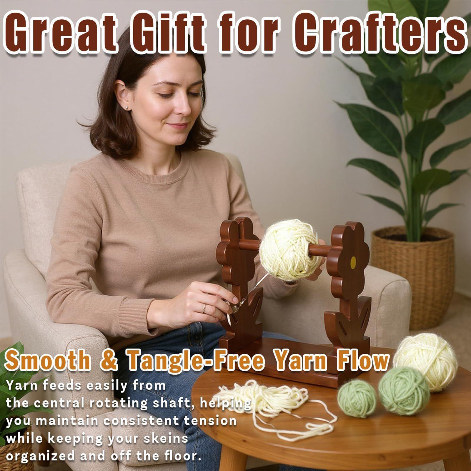 Crochet Yarn Holder Wooden Yar - Art Craft Yarn review and price