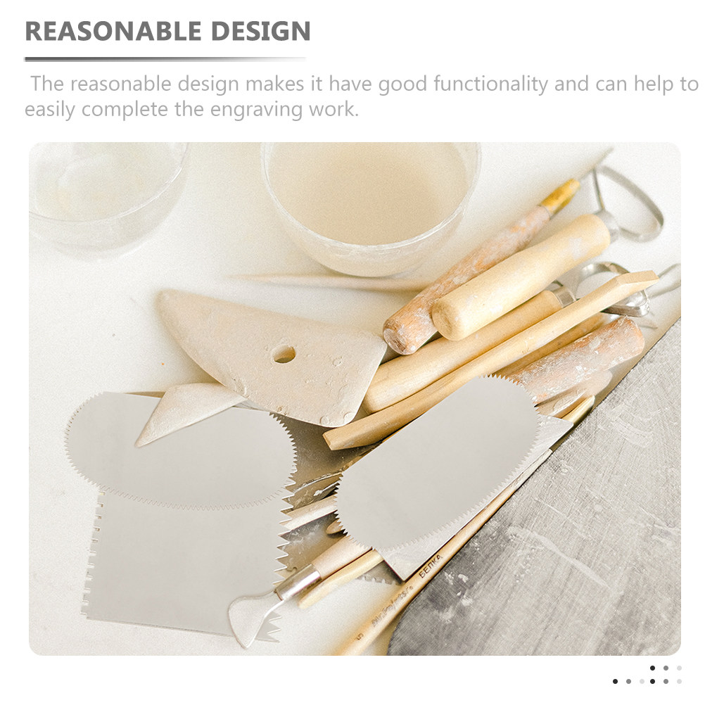2Pcs Ergonomic Clay Scraper To - Polymer Clay Set review and price