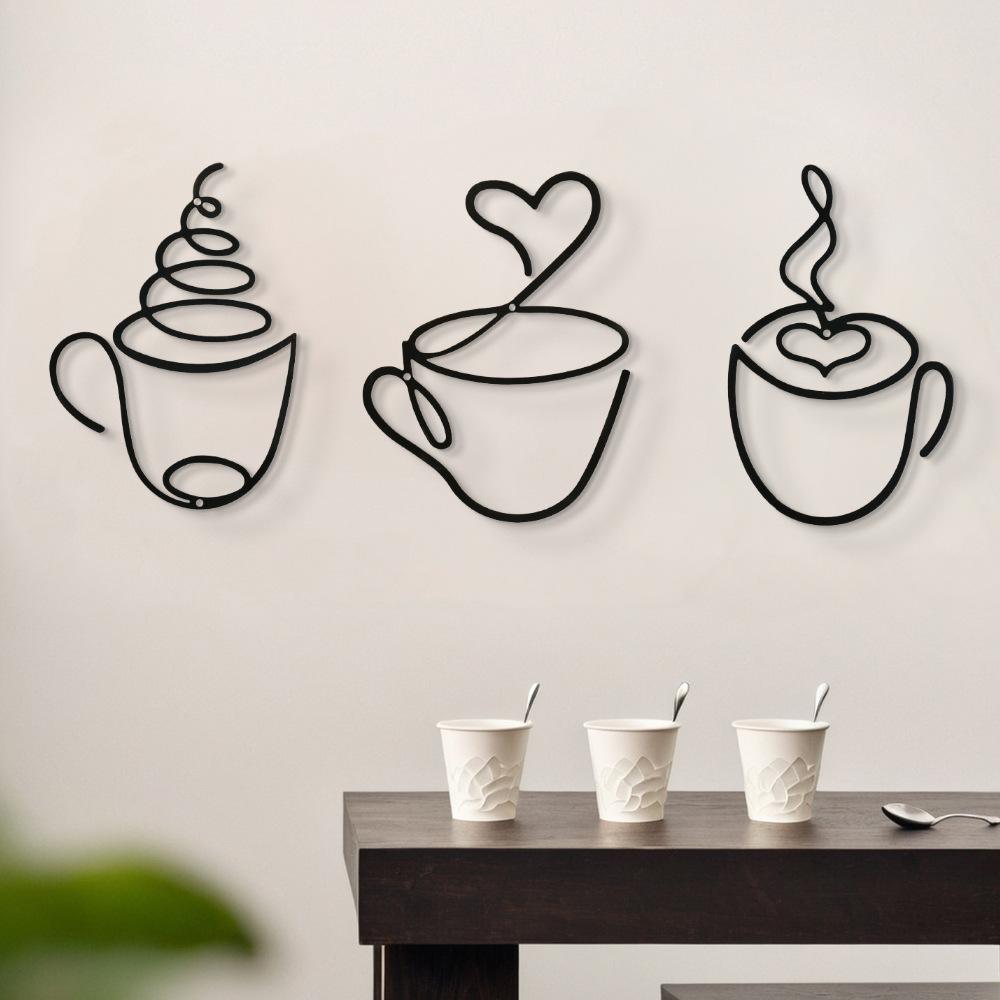 3-Piece Creative Coffee Wall H - Art Craft Cafe review and price