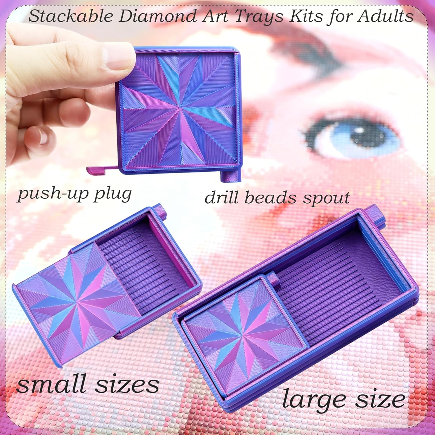 3 in 1 Diamond Art Trays With  - Art Craft Board review and price