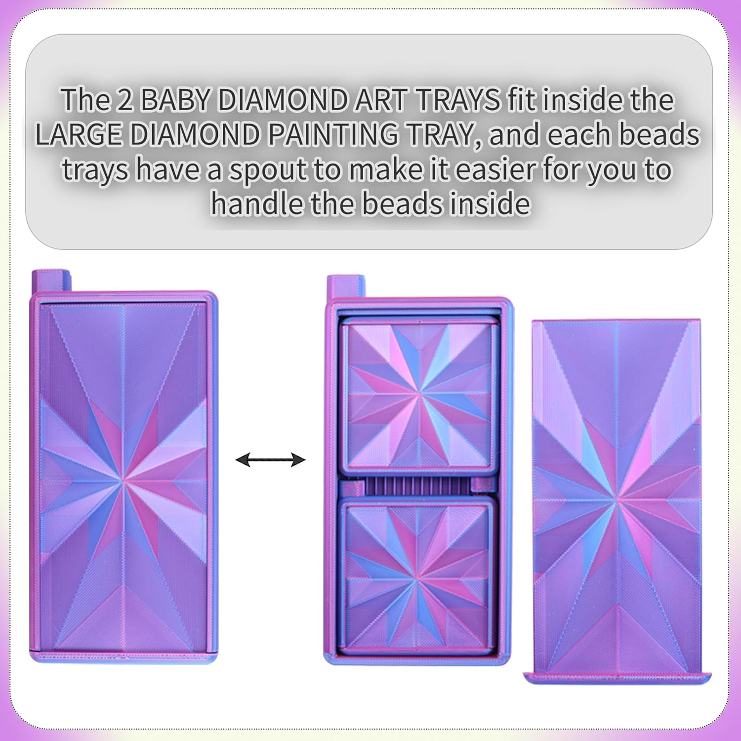 3 in 1 Diamond Art Trays With  - Art Craft Board review and price