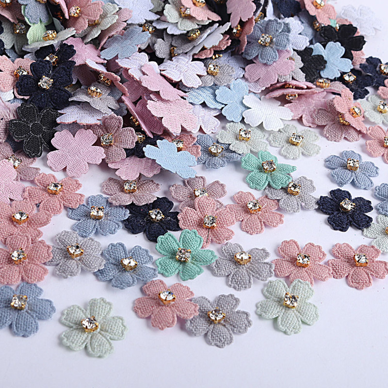100Pcs 22mm Fabric Flower With - Art Craft Hat review and price